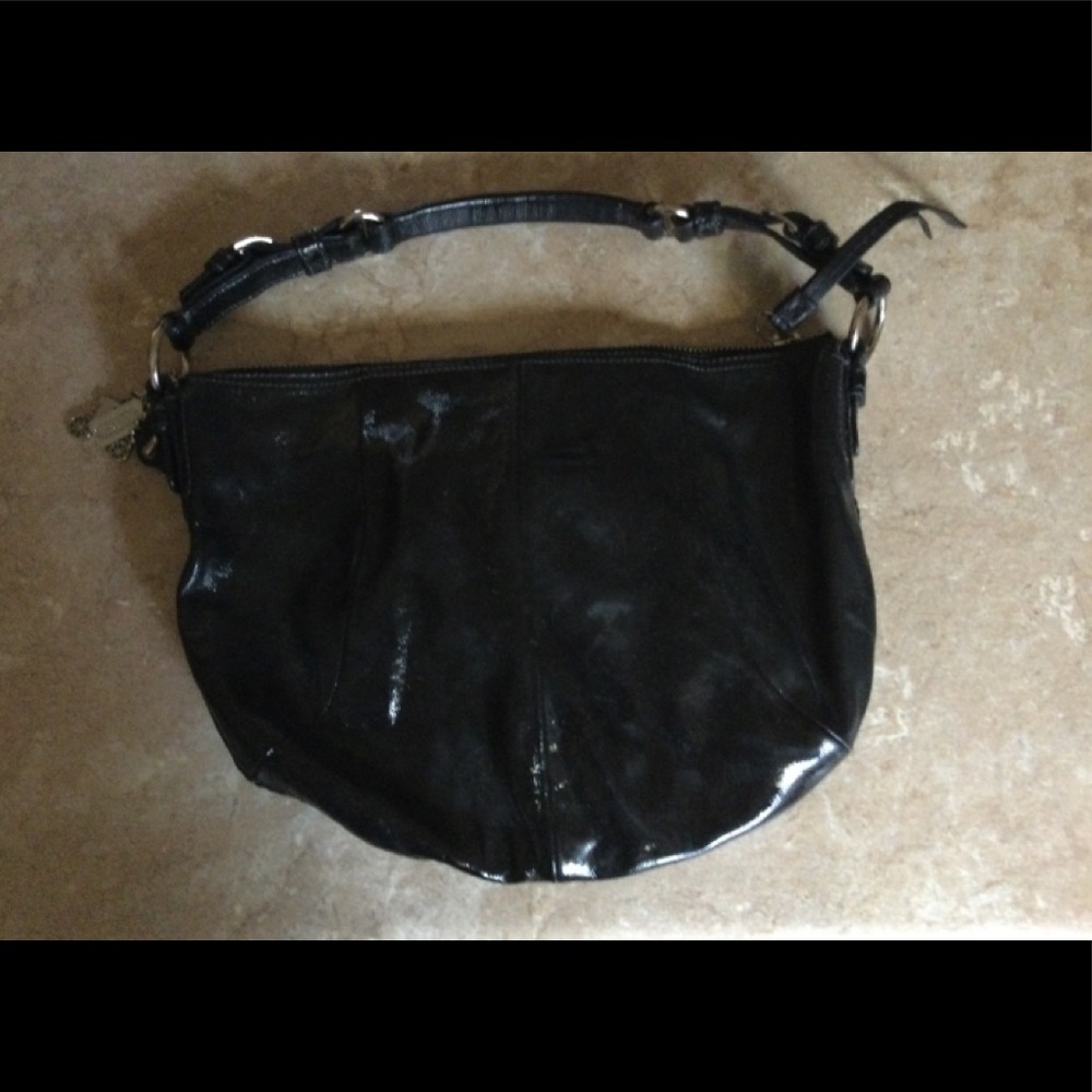 Coach Black Patent Leather Purse/Handbag